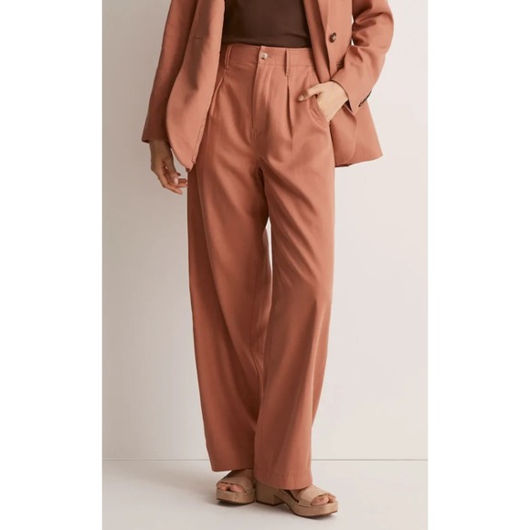 Madewell Pants - Madewell The Neale Straight Leg Pant Drapeweave Dried Rose NI613 Women's Size 2